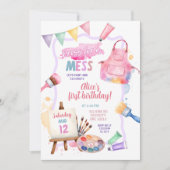 Invitation Robe couleur Pastel pour une fête d'anniversaire d (Devant)