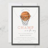 Invitation Robe Cute Notre Petit Champ Baby shower De Basket- (Devant)