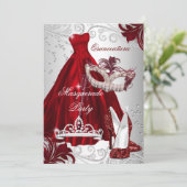 Invitation Robe d'argent bourguignonne mascarade Masque Quinc (Debout devant)