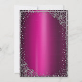 Invitation Robe d'argent Tiara, Diamonds Violet Quinceañera (Dos)