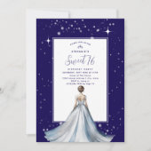 Invitation Robe de bal en argent douce 16 ans robe de soirée (Devant)