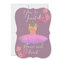 Robe de ballerine en gaze de lavande violet or flo