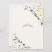 Invitation Robe de Champagne de la Quinceañera blanche ivoire (Dos)