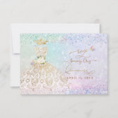Invitation Robe de coing blanc PixDezines RSVP (Devant)