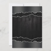 Invitation Robe de diamant & Bokeh String Lights Sweet 16 (Dos)