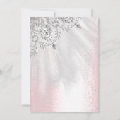 Invitation Robe de diamant gris argenté pour 16 ans de mariag (Dos)