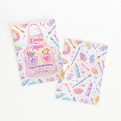 Invitation Robe de fête d'anniversaire Art Party pour un déso