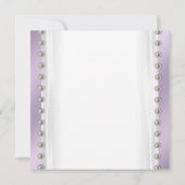 Invitation Robe de fête Perles Plum pourpre Quinceanera (Dos)