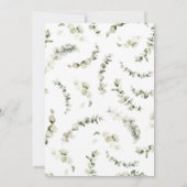 Invitation Robe de fille, Layette, Baby shower (Dos)