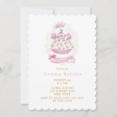 Invitation Robe de la princesse royale Baby shower (Devant)