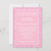 Invitation Robe de mariage blanche, remous sur la Fête de la (Dos)