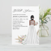 Invitation Robe de mariage Chic Boho Baby Shower (Debout devant)