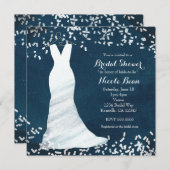 Invitation Robe de Mariage de Fête des mariées sur Hanger & C (Devant / Derrière)