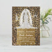 Invitation Robe de mariage en diamant à imprimé léopard Showe (Debout devant)