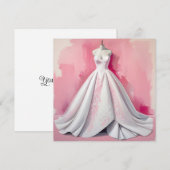 Invitation Robe de Mariée (Devant / Derrière)