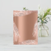 Invitation Robe de mariée 16e douce rose cuivre diamant étinc (Debout devant)