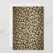 Invitation Robe de mariée à diamants à imprimé léopard pour d (Dos)