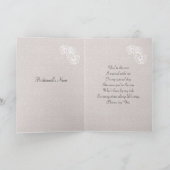 Invitation Robe de mariée blanche et demande de demoiselle d' (Intérieur)