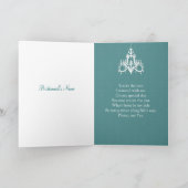 Invitation Robe de mariée blanche lustre sur demoiselle d'hon (Intérieur)