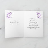 Invitation Robe de mariée blanche, tourbillons sur Demoiselle (Intérieur)