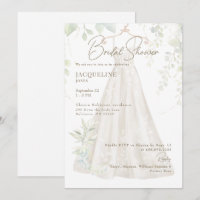 Robe de mariée botanique blanche Bridal Shower II