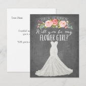 Invitation Robe de mariée | Demoiselle d'honneur (Devant / Derrière)