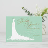 Robe de Mariée Élégante Menthe et Or Shower de Mar