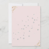 Invitation Robe de mariée en diamant rose et or pour la soiré (Dos)