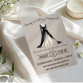 Invitation Robe de mariée gothique Baby Shower