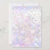 Invitation Robe de Mariée Iridescente à Diamants Shower de Ma (Dos)