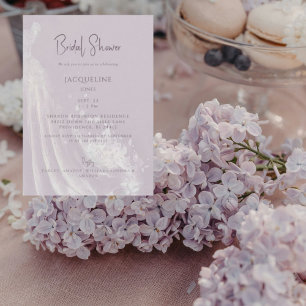 Invitation Robe de mariée lavande Baby Shower