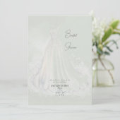 Invitation Robe de mariée sage Bain de mariage (Debout devant)