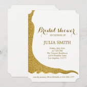 Invitation Robe de mariée scintillante (Devant / Derrière)
