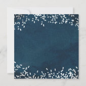 Invitation Robe de mariée sur cintre et confettis pour douche (Dos)