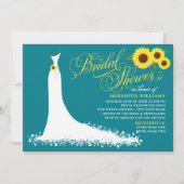 Invitation Robe de Mariée Tournesol Mariage Enterrement de Vi (Devant)