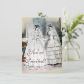 Invitation Robe de mariée Vintage Bride (Debout devant)