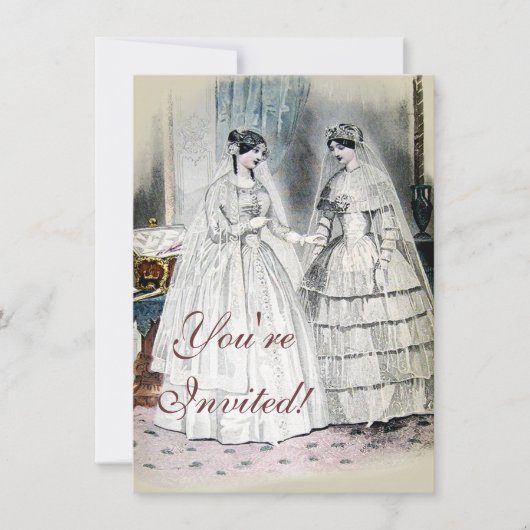 Invitation Robe de mariée Vintage Bride (Devant)