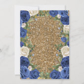 Invitation Robe de marine et Rose Mexicaine fille Mis Quince (Dos)