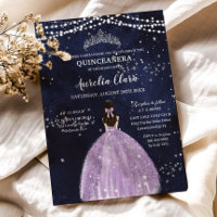 Robe de nuit rose Lilac Robe Argent Quinceañera