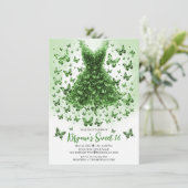 Invitation Robe de papillon Emerald Crystal May Birthstone (Debout devant)