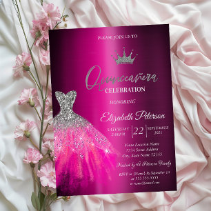 Invitation Robe de Parties scintillant adorable Quinceanera M