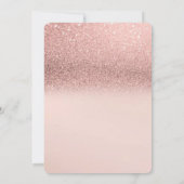 Invitation Robe de Parties scintillant Bokeh élégante, Fête d (Dos)