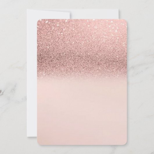 Invitation Robe de Parties scintillant Bokeh élégante, Fête d (Dos)