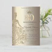 Invitation Robe de parties scintillant, Champagne de Diamants (Debout devant)