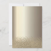 Invitation Robe de parties scintillant, Champagne de Diamants (Dos)