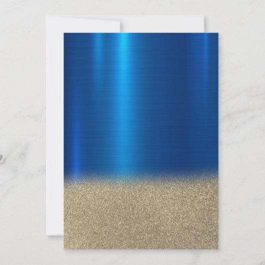 Invitation Robe de parties scintillant, Confetti RoyalBlue 50 (Dos)