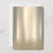 Invitation Robe de Parties scintillant en or Chic de luxe, Ti (Dos)