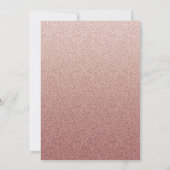 Invitation Robe de Parties scintillant rose Gold Blush 30e fê (Dos)