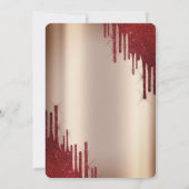 Invitation Robe de Parties scintillant rouge Quinceañera (Dos)