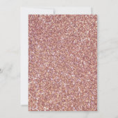 Invitation Robe de Princesse Rose Gold Mariage Cendré (Dos)